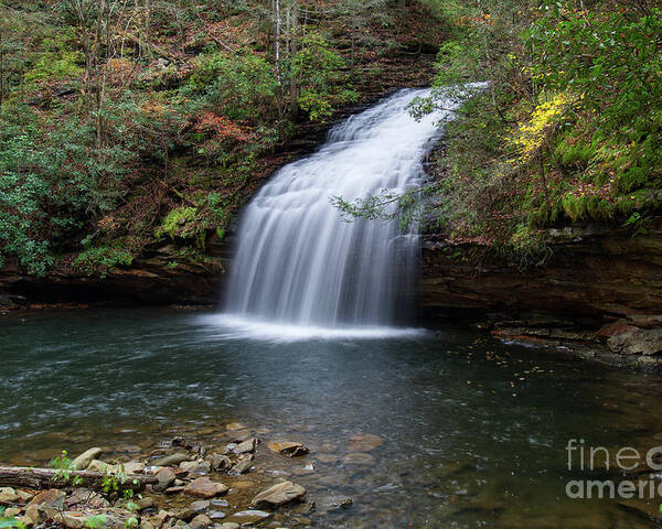 Hike Poster featuring the photograph Stinging Fork Falls 24 by Phil Perkins
