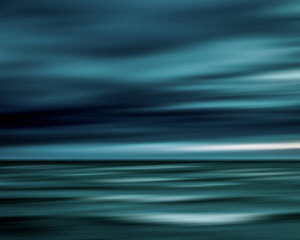 Abstract Poster featuring the photograph Storm Wave by Rich Kovach