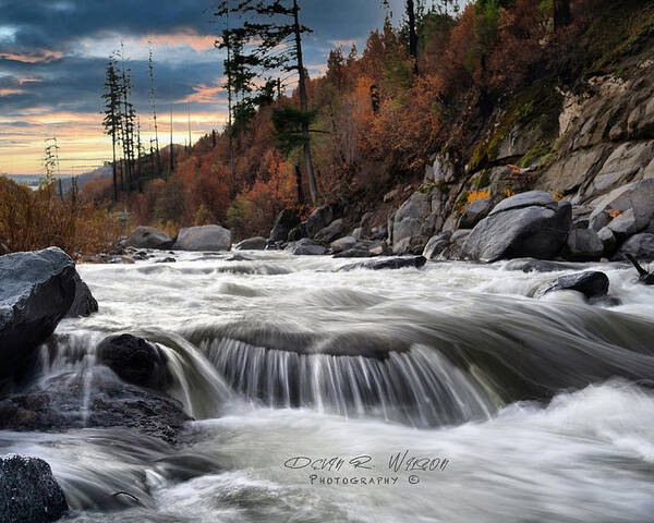 Sunrise Poster featuring the photograph Sunrise Rapids by Devin Wilson