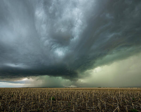 Mesocyclone Poster featuring the photograph Supercell Storm by Wesley Aston