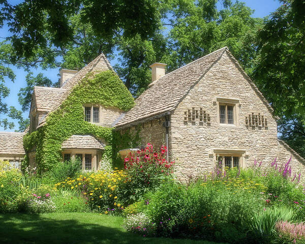 Greenfield Village Poster featuring the photograph The Cotswold Cottage by Robert Carter