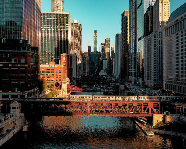 Chicago Poster featuring the photograph The L by Jose Luis Vilchez