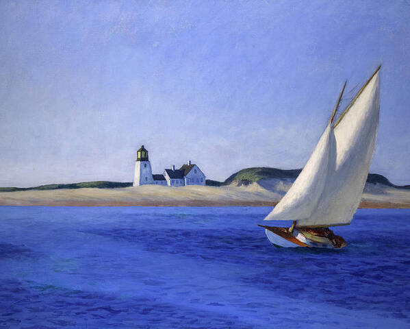 Edward Hopper Poster featuring the painting The Long Leg by Edward Hopper