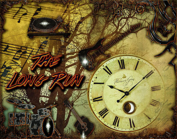 The Long Run Poster featuring the digital art The Long Run by Michael Damiani
