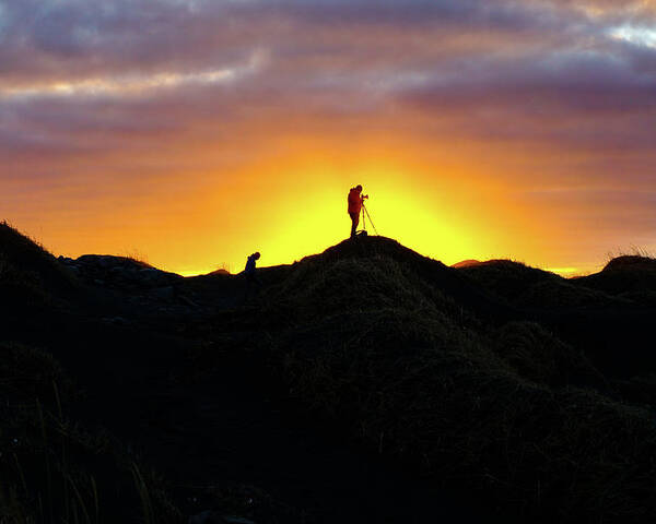 Sunset Poster featuring the photograph Finding The Light - Ring Road, Iceland by Earth And Spirit