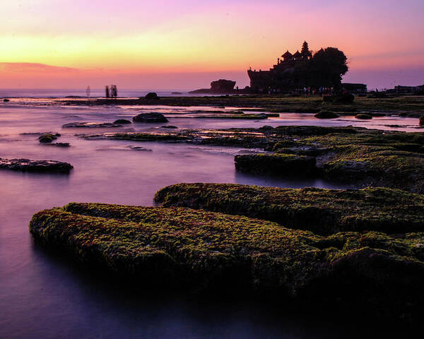 Tanah Lot Poster featuring the photograph The Temple By The Sea - Tanah Lot Sunset, Bali by Earth And Spirit