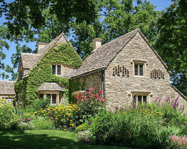 Greenfield Village Poster featuring the photograph A Cotswold Cottage by Robert Carter