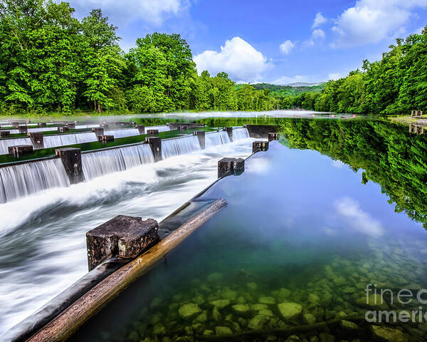 River Poster featuring the photograph The Weir Dam at South Holston by Shelia Hunt