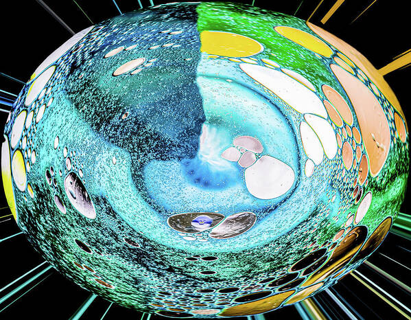Abstract Image Poster featuring the photograph The Whole World's Goin' Crazy by Terry Walsh