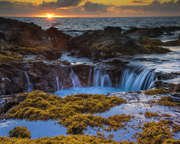 Hawaii Poster featuring the photograph Tidal Pools in Hawaii by Bill Cubitt