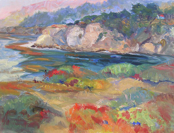 Timber Cove Poster featuring the painting Timber Cove in Fall by John McCormick