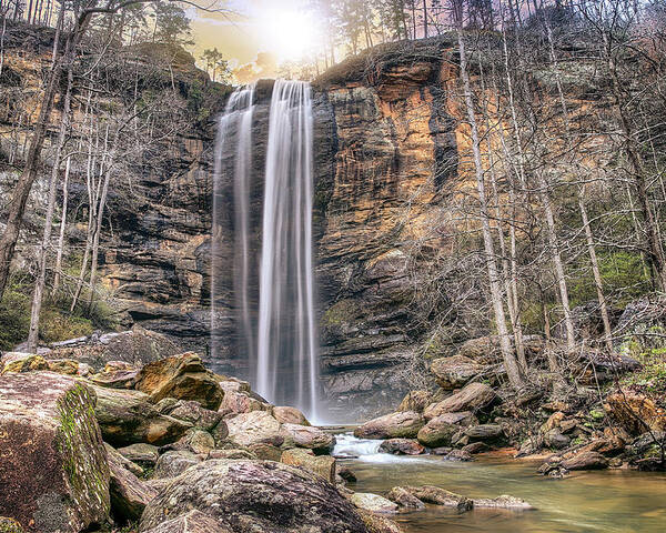Toccoa Poster featuring the photograph Toccoa Falls by Anna Rumiantseva