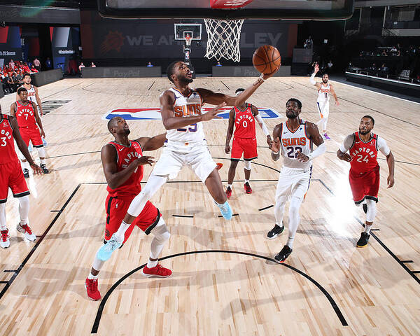 Mikal Bridges Poster featuring the photograph Toronto Raptors v Phoenix Suns by David Sherman