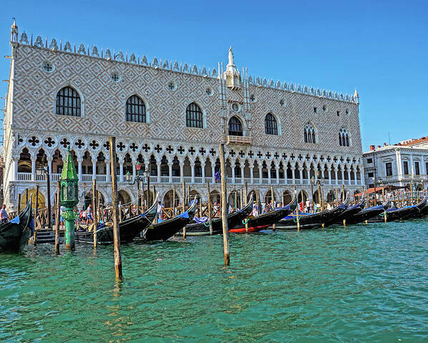Gondola Poster featuring the photograph Venice - Gondolas by Yvonne Jasinski