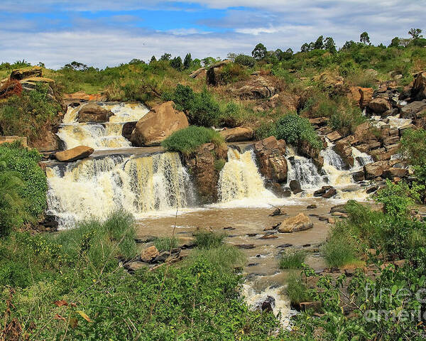 African Rivers Poster featuring the photograph Webuye-Nabuyole Falls by Morris Keyonzo