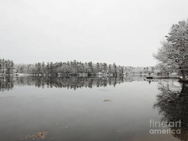 Winter Landscapes Poster featuring the photograph Winter in New Hampshire by Eunice Miller