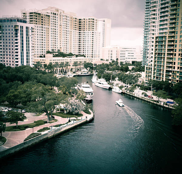 Fort Lauderdale Poster featuring the photograph New River #3 by Bill Howard