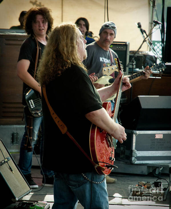 Gov't Mule Poster featuring the photograph Gov't Mule performing at Bonnaroo Music Festival #17 by David Oppenheimer