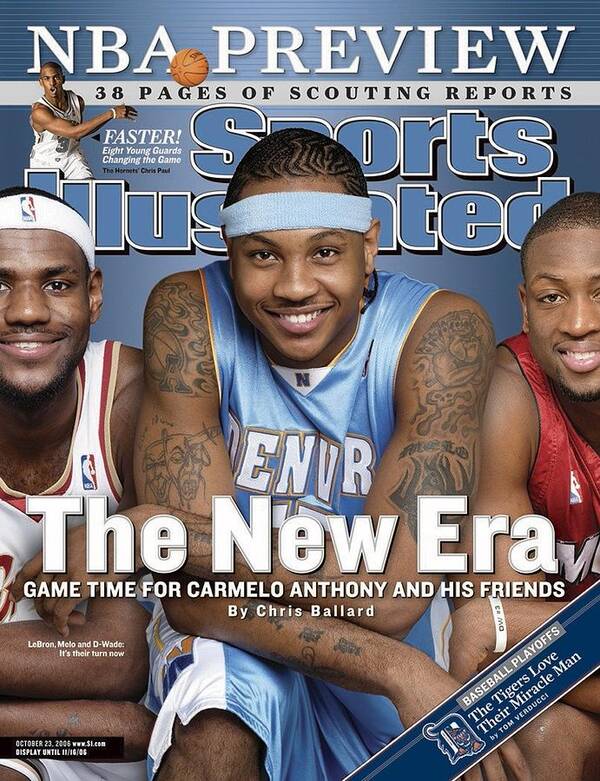 Magazine Cover Poster featuring the photograph Denver Nuggets Carmelo Anthony Sports Illustrated Cover #1 by Sports Illustrated