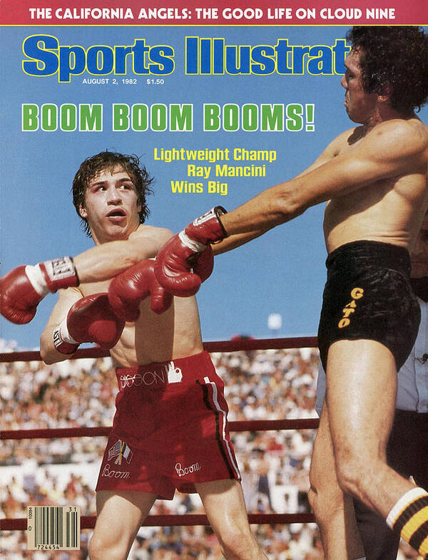 Magazine Cover Poster featuring the photograph Boom Boom Booms Lightweight Champ Ray Mancini Wins Big Sports Illustrated Cover by Sports Illustrated