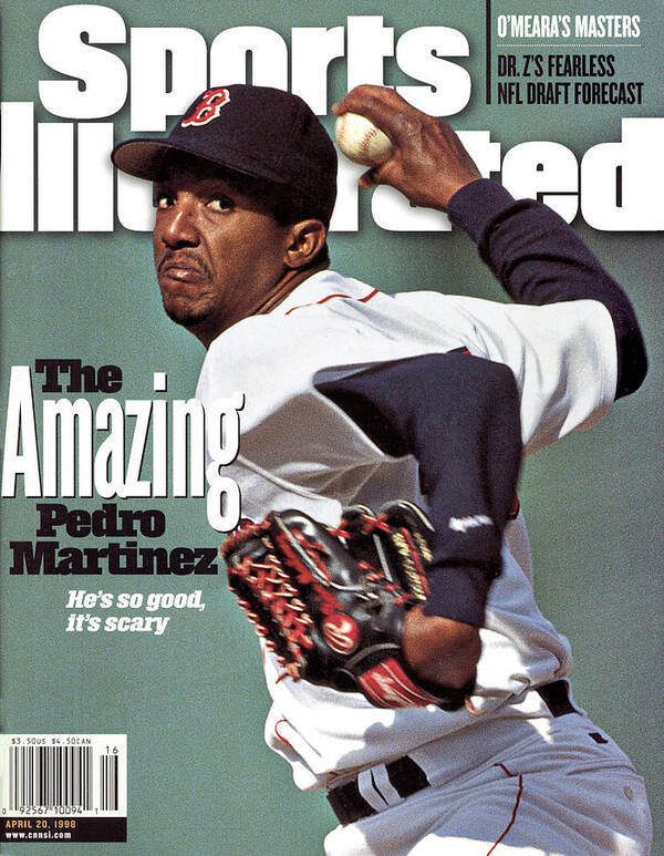 Magazine Cover Poster featuring the photograph Boston Red Sox Pedro Martinez... Sports Illustrated Cover by Sports Illustrated