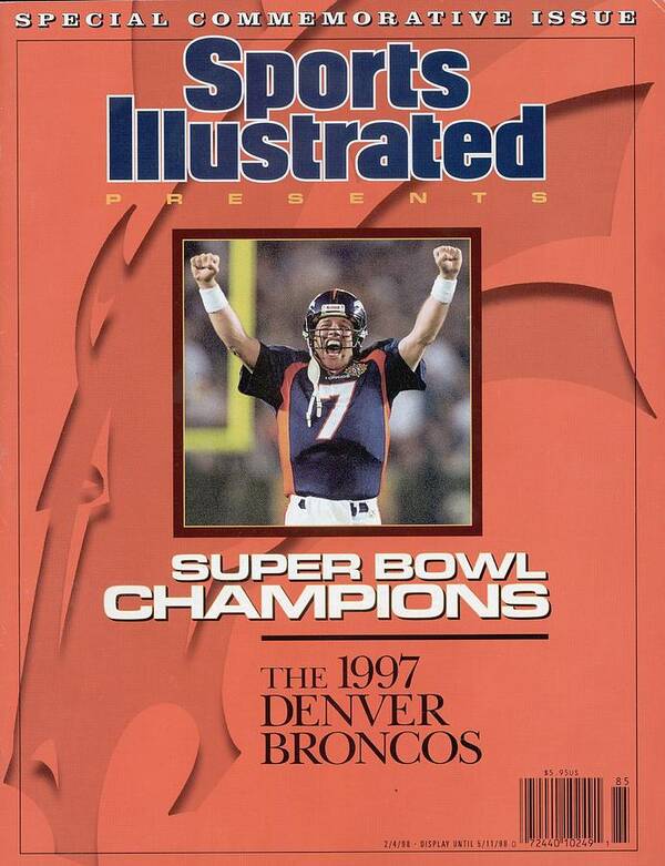 Sports Illustrated Poster featuring the photograph Denver Broncos Qb John Elway, Super Bowl Xxxii Sports Illustrated Cover by Sports Illustrated