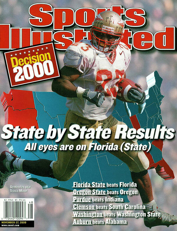Sports Illustrated Poster featuring the photograph Florida State University Travis Minor Sports Illustrated Cover by Sports Illustrated