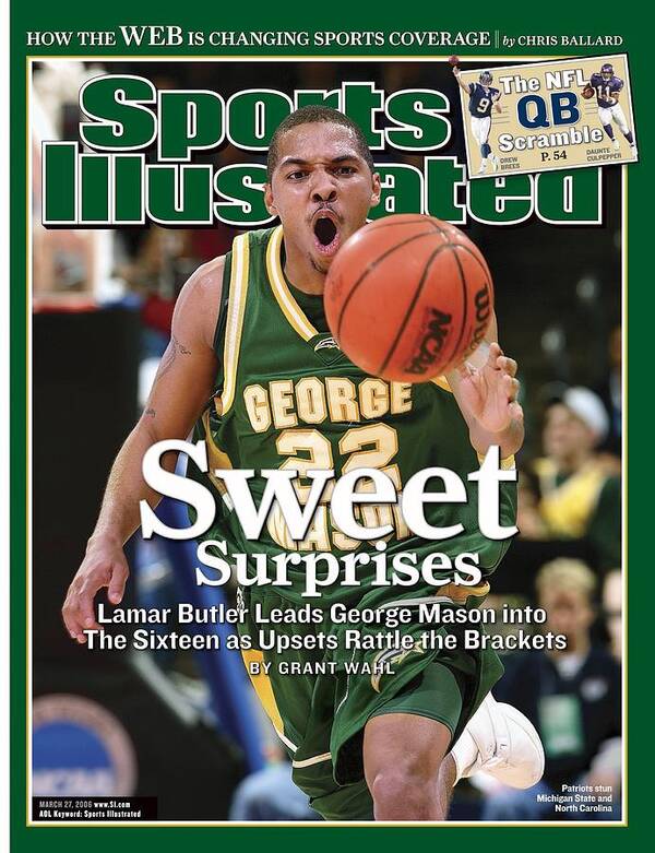 Michigan State University Poster featuring the photograph George Mason Lamar Butler, 2006 Ncaa Playoffs Sports Illustrated Cover by Sports Illustrated