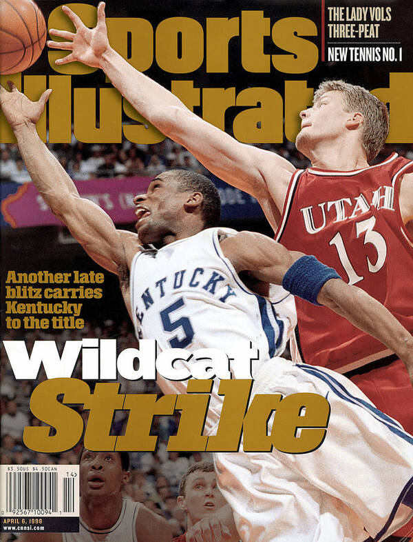 Sports Illustrated Poster featuring the photograph University Of Kentucky Wayne Turner, 1998 Ncaa National Sports Illustrated Cover by Sports Illustrated
