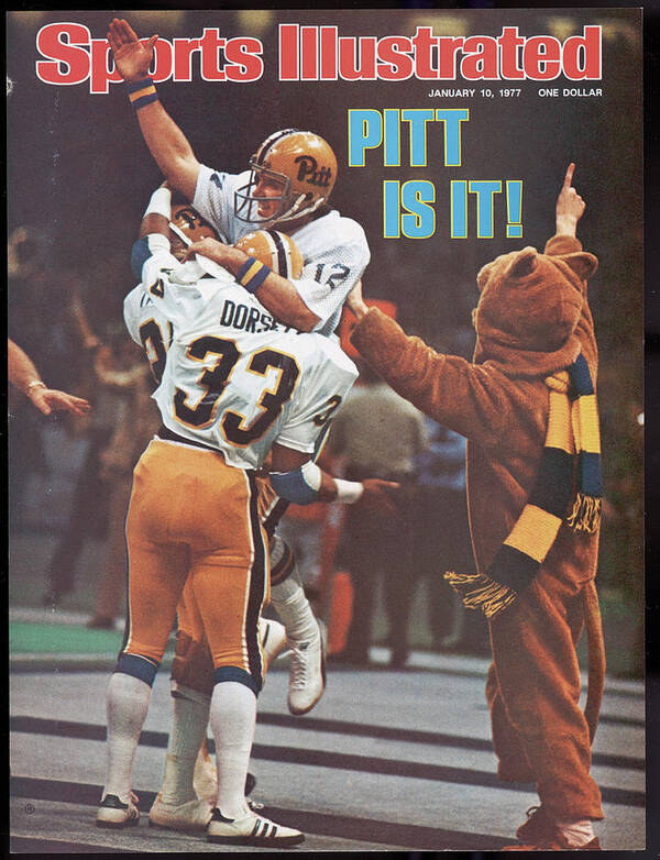 Magazine Cover Poster featuring the photograph University Of Pittsburgh Qb Matt Cavanaugh, 1977 Sugar Bowl Sports Illustrated Cover by Sports Illustrated