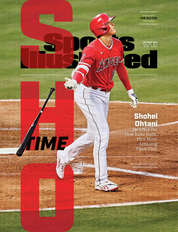 Shohei Ohtani Poster featuring the photograph Sho Time, Los Angeles Angels Shohei Ohtani Cover by Sports Illustrated