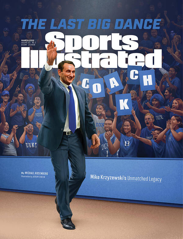 Duke University Poster featuring the photograph The Last Big Dance, Mike Krzyzewski Unmatched Legacy Cover by Sports Illustrated