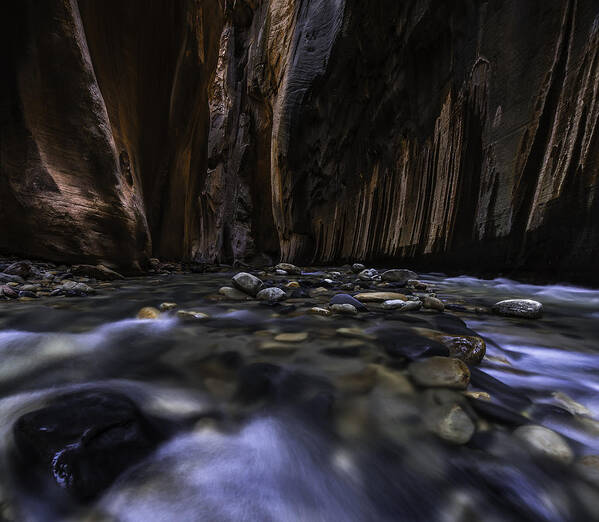 Zion Poster featuring the photograph The Narrows at Zion National Park - 2 by Larry Marshall