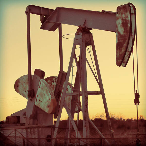 Oil Poster featuring the photograph Oil Pump by Tony Grider