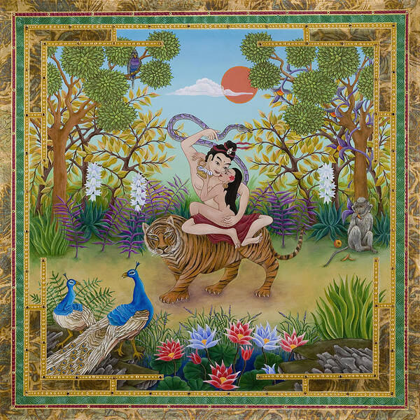 Tantra Poster featuring the painting Dombi and the Dakini by Nadean O'Brien