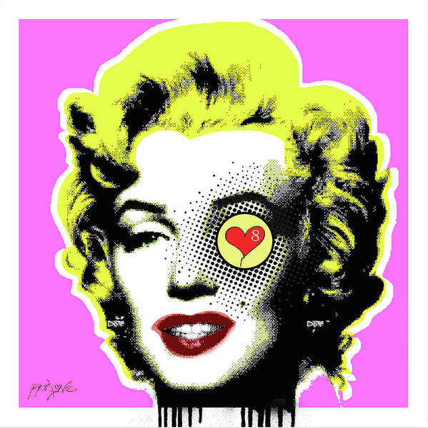 Marilyn Monroe.Pop Art, Portrait, Contemporary Art on Canvas, Famous  Celebrities Poster by Dr Eight Love - Pixels