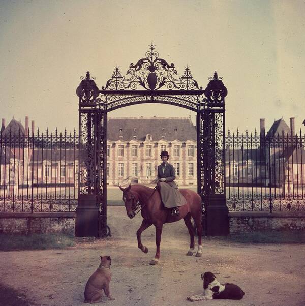 Horse Poster featuring the photograph Equestrian Entrance by Slim Aarons