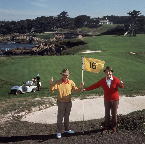 Recreational Pursuit Poster featuring the photograph Golfing Pals by Slim Aarons