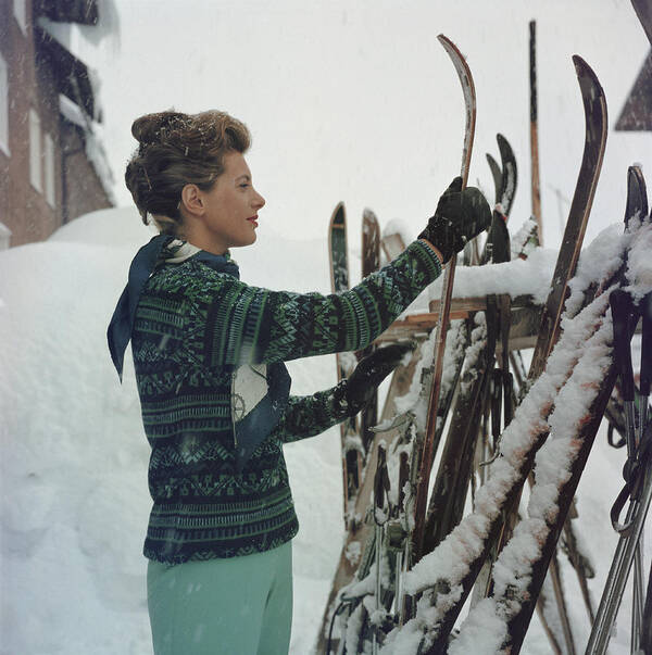 Skiing Poster featuring the photograph Skiing Princess by Slim Aarons