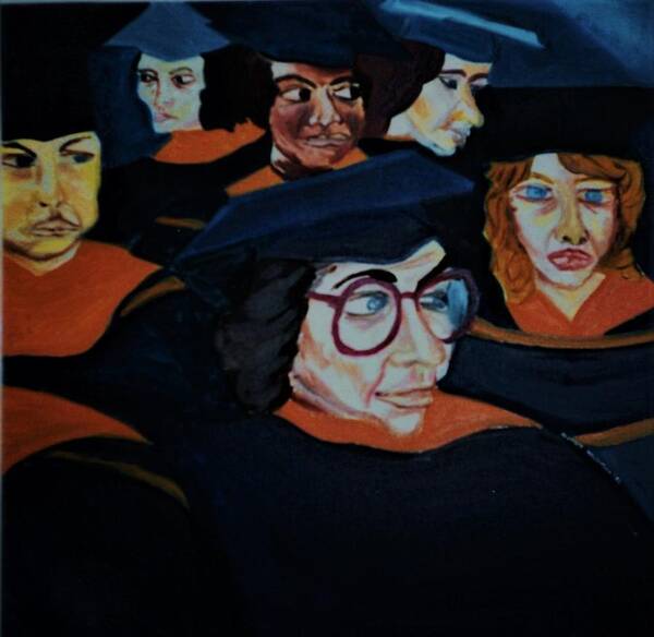 Delorys Welch Tyson Artist Poster featuring the painting The Class of '86 by Delorys Tyson