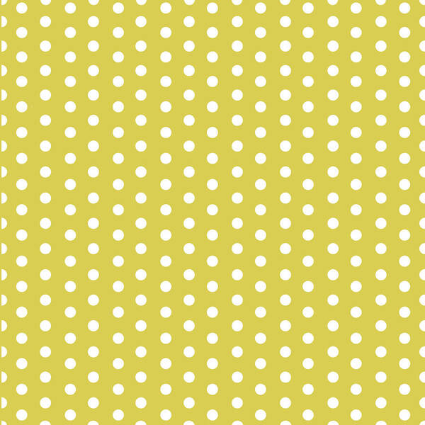 White Poster featuring the digital art Polka DoT Yellow Green by Bnte Creations