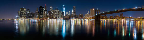 New York Poster featuring the photograph New York City Skyline by Shane Psaltis