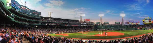 Fenway Park Poster featuring the photograph Fenway Park Panoramic - Boston by Joann Vitali