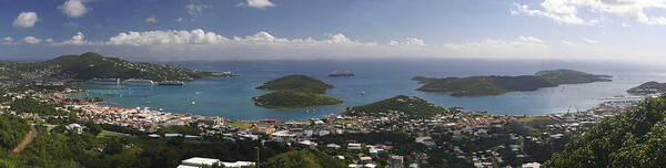 Charlotte Amalie Poster featuring the photograph Charlotte Amalie from Above by Gary Lobdell
