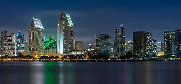 San Diego Poster featuring the photograph City of San Diego Skyline 2 by Larry Marshall