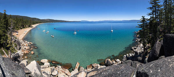 Calawee Cove Poster featuring the photograph Calawee Cove Beach by Lee Harland