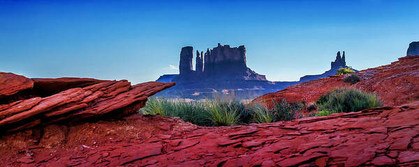 Monument Valley Poster featuring the photograph Ancient Monoliths by Az Jackson