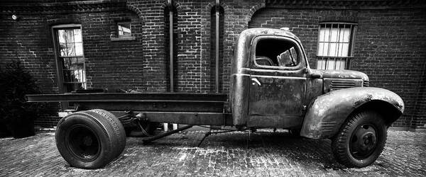 Distillery District Poster featuring the photograph 1940's Dodge Truck in the Distillery District 4 by HawkEye Media