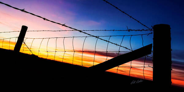 Bill Kesler Photography Poster featuring the photograph Hilltop Sunset by Bill Kesler