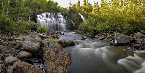 Panorama Poster featuring the photograph Mink Falls by Doug Gibbons